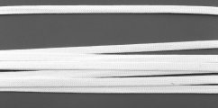 Hollow braid - white - width 0.4 cm