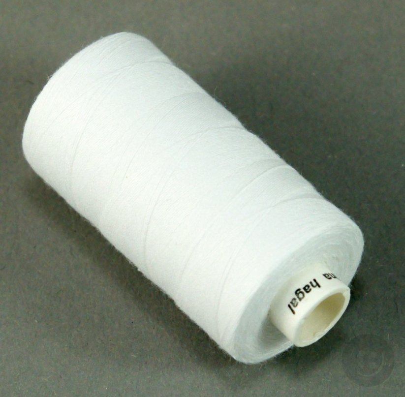Garn - Baumwolle  - weiß - 100% Baumwolle - 500m