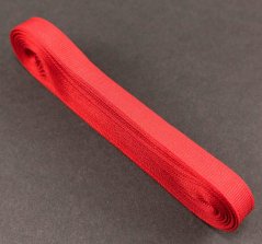 Luxury satin grosgrain ribbon - red - width 1 cm