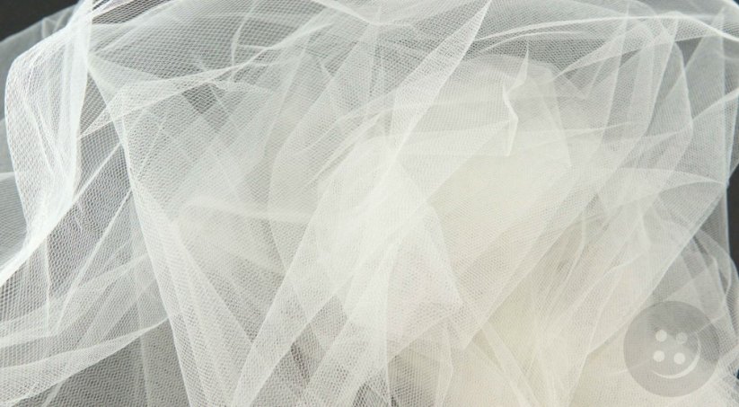 Solid netting tulle - champagne - width 150 cm