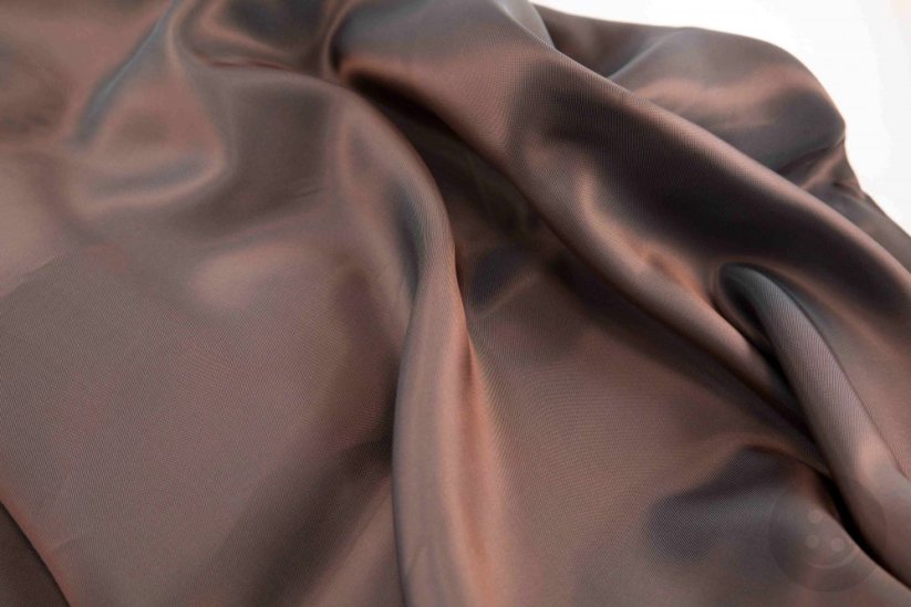 Viscose lining - rusty gray with effect