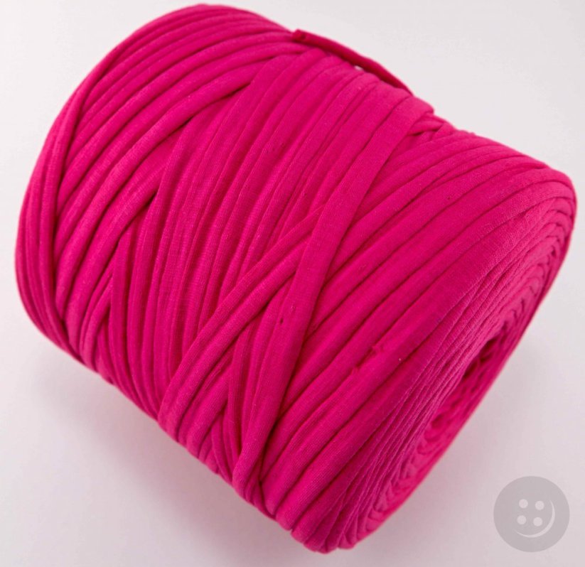 Cotton Spaghetti yarn - bright pink - 1000g