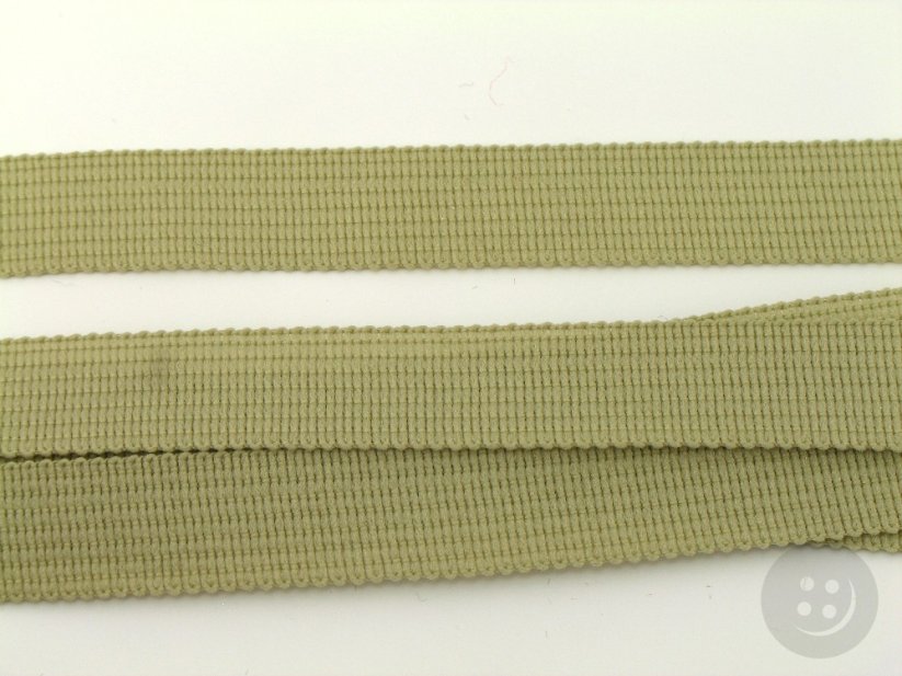 Grosgrain ribbon - medium beige - width 1.3 cm