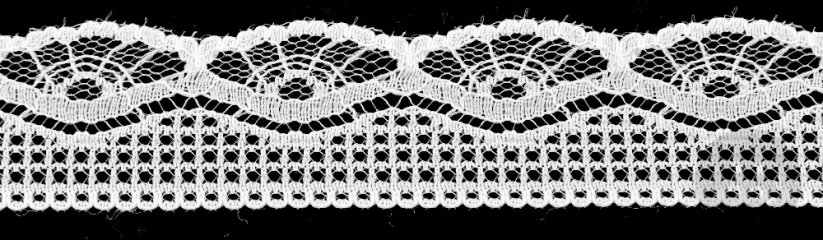 Polyester Lace - white - width 2,4 cm