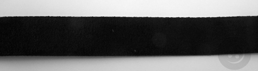 Zamatová stuha - čierna - šírka 1,3 cm