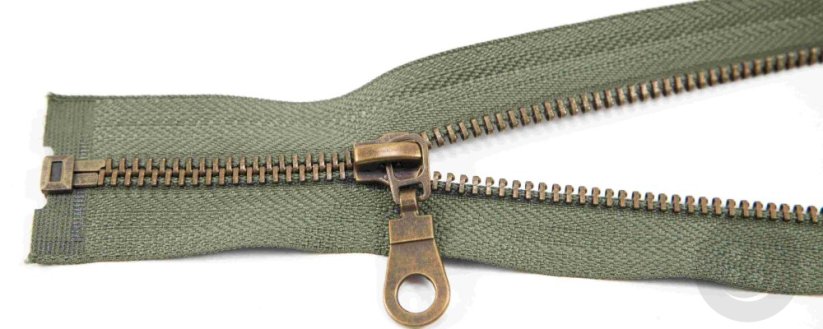 Dělitelný kovový starokovový zip č.5 více barev - délka (30 - 100 cm)