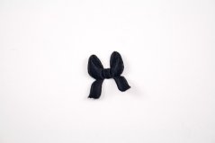 Sew-on patch - Bow - black - dimensions 1.5 cm x 1.8 cm