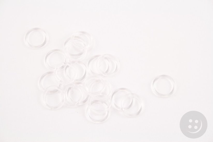 Ring - transparent - inner diameter 0,8 cm
