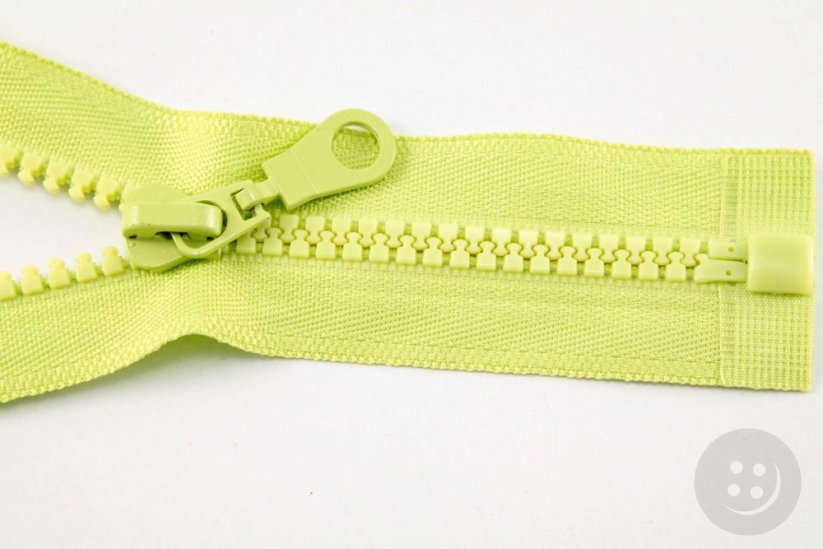 Dělitelný kostěný zip - délka (30 - 95 cm) - různé barvy
