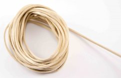 Öko-Lederband - licht beige - Breite 3 mm