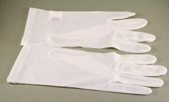 Men's social gloves - white - size 23 - size 26 cm x 8 cm