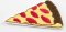 Nažehlovací záplata - pizza se salámem - rozměr 5,5 cm x 3,5 cm