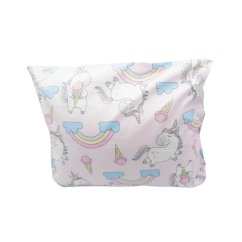 Polštářek plněný BIO pohankovými slupkami - Jednorožci - rozměr 35 cm x 28 cm