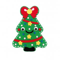 Vánoční stromeček - sada pro děti na výrobu plstěného zvířátka + návod