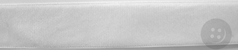 Velvet ribbon - white - width 2.6 cm