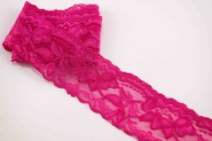 Elastic lace - dark pink - width 5 cm