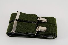 Herren Hosenträger - grün - Breite 3,5 cm
