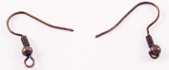 Earrings hanging - old brass - diameters 1.5 cm x 1.9 cm