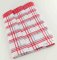 Geschirrtuch Set 3 Stück - Karo - rot - Größe 50 cm x 70 cm