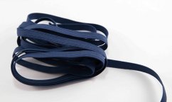 Farbiges Gummiband - dunkelblau - Breite 0,7 cm