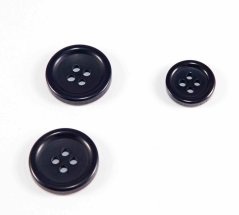 Suit button - dark blue - diameter 2 cm