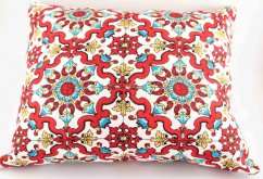 Herbal pillow for well-being - colorful patterns - size 35 cm x 28 cm
