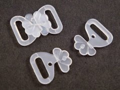 BH-Verschluss – transparente Blume – Öse 1,4 cm