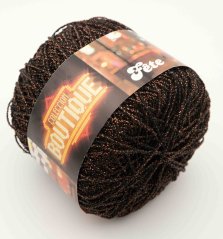 Lurex yarn Katia - black-copper