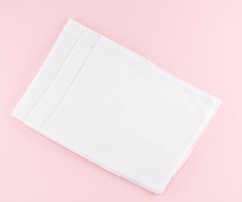 Set of women's handkerchiefs - white - 6 pcs