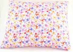 Herbal pillow for fragrant dreams - colorful flowers - size 35 cm x 28 cm