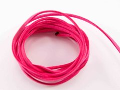 Šňůrka z ekokůže - růžová - šířka 3 mm