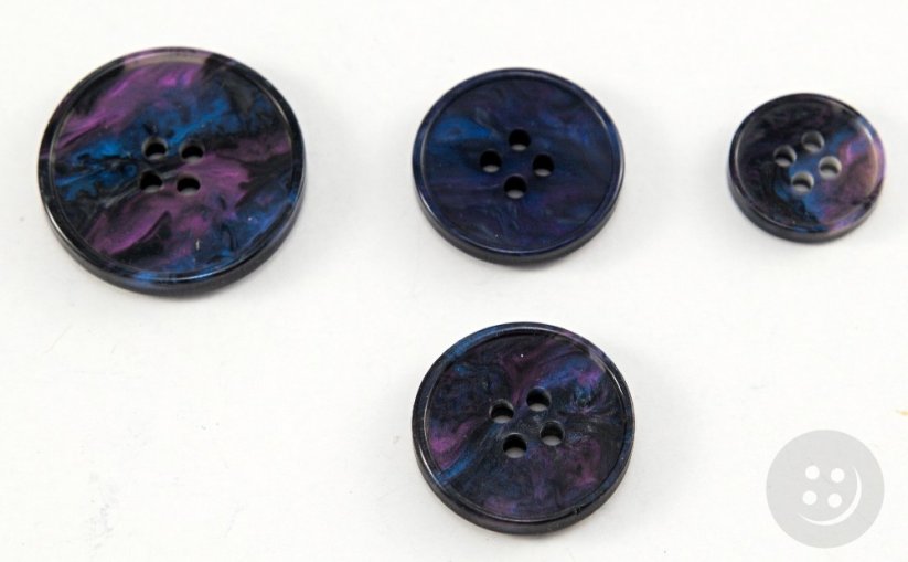 Suit button - rainbow - diameter 2 cm