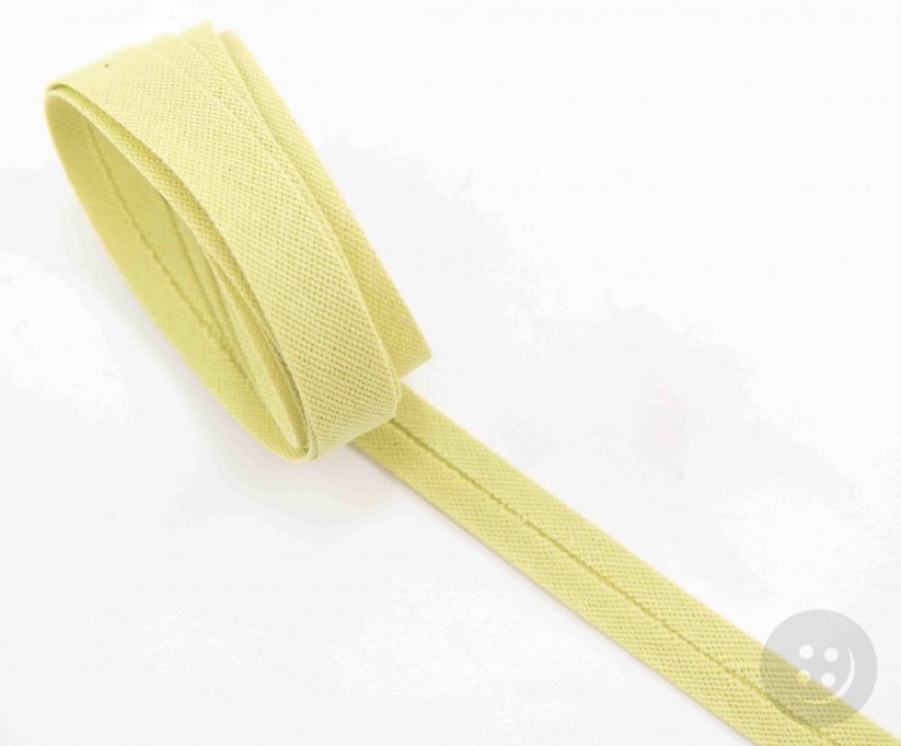 Bavlněný šikmý proužek - šíře 1,4 cm - Barvy bavlněných šikmých proužků: jarní zelená