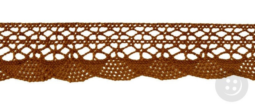 Cotton lace trim - hazel - width 3,2 cm