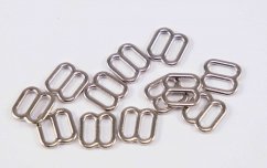 Zkracovač ramínkový kovový - stříbro - průvlek 0,7 cm