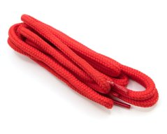 Šnúrky do topánok guľaté - červené - dĺžka 75 cm