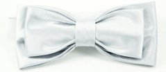 Men's bow tie - folded, light grey