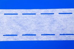 Lochband zum Aufbügeln - weiß - Breite 6 cm