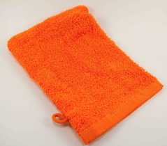 Terry towel - orange - size 15 cm x 22 cm