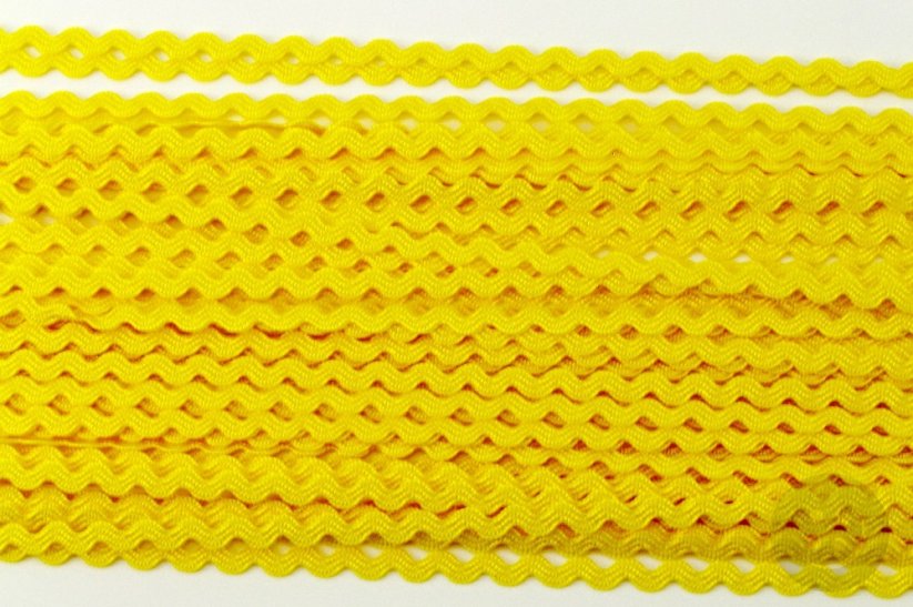 Textilní hadovka - středně žlutá - šíře 0,3 cm
