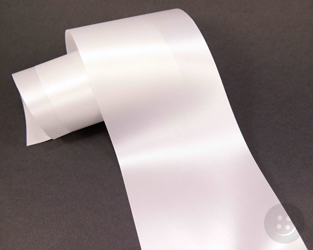 Luxury satin ribbon off white width 10 cm Sewing knitting.eu