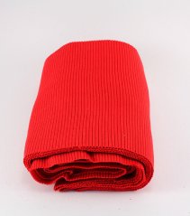 Polyester knit - red - dimensions 16 cm x 80 cm