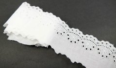 Bavlněná Madeira  - bílá - šířka 5,2 cm