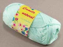 Yarn Camila natural - light turquoise - color number 136