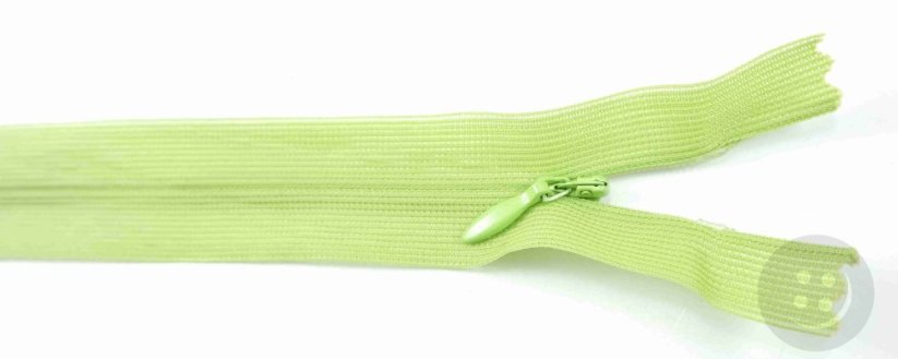 Nedělitelný skrytý zip (3mm) různé barvy - délka 18 cm - 60 cm