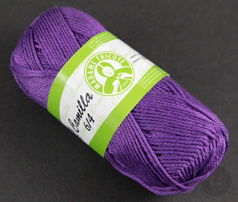 Yarn Camilla - dark purple - color number 5060