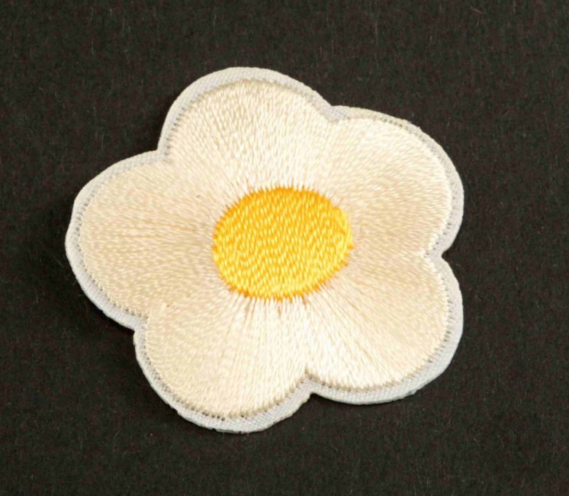 Patch zum Aufbügeln - Blume - Größe 3 cm x 3 cm