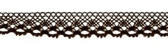 Cotton lace trim - brown - width 2 cm