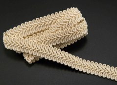 Galonový prýmek - smyčky - smetanová - šíře 1,5 cm