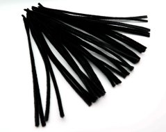 Decorative fuzzy wire - black